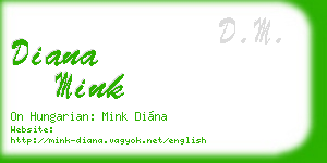 diana mink business card